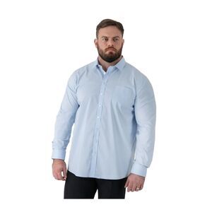 Duke Mens Oliver D555 Stretch Kingsize Shirt / Sky Blue